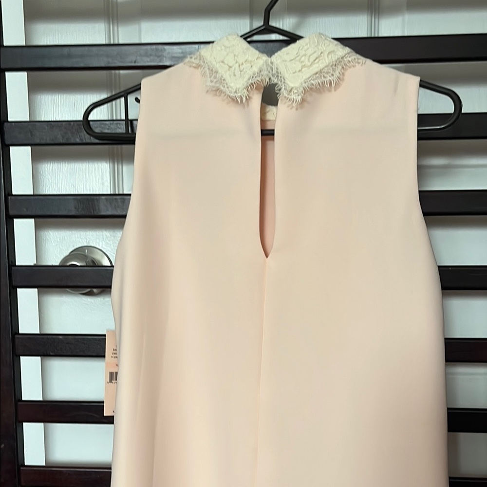 Nanette Lepore Pink Sheath Dress with Peter Pan Collar for Cocktail
